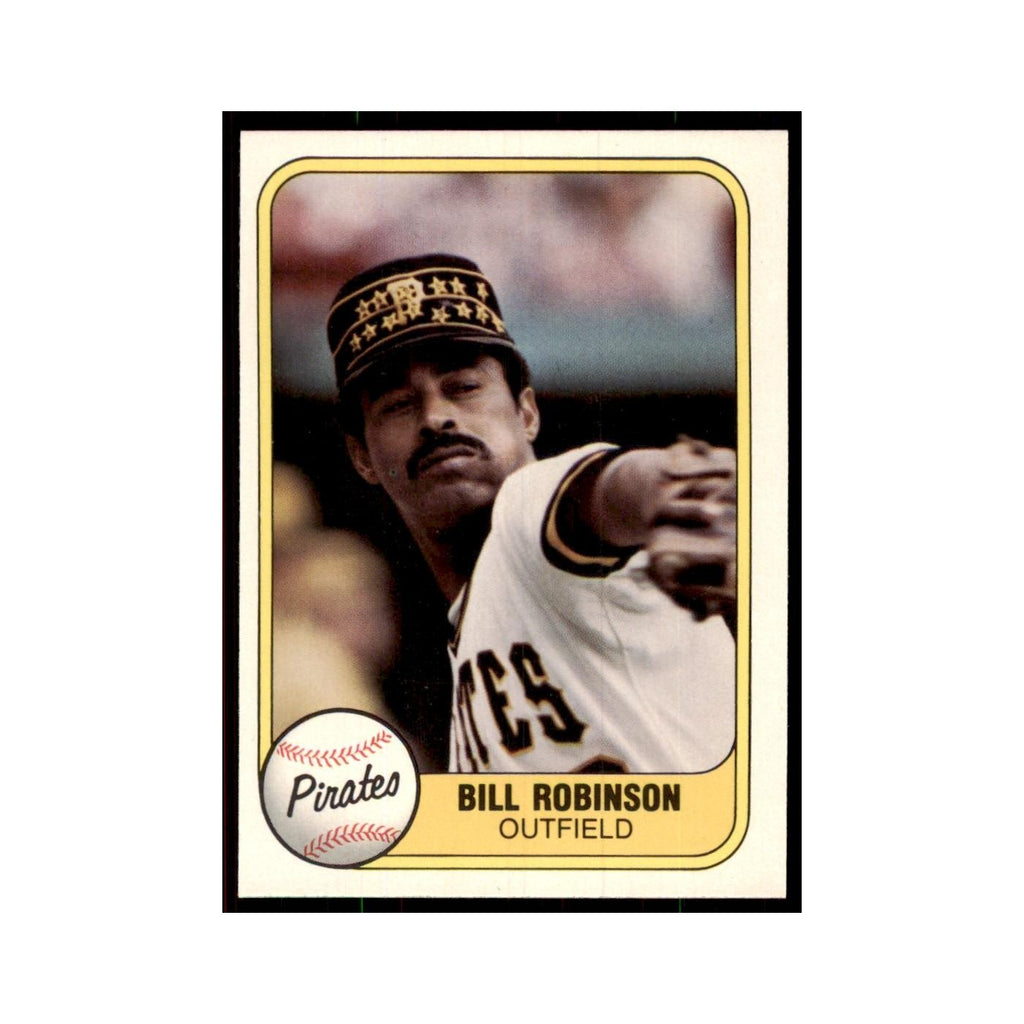 1981 Fleer Bill Robinson Baseball Cards #373