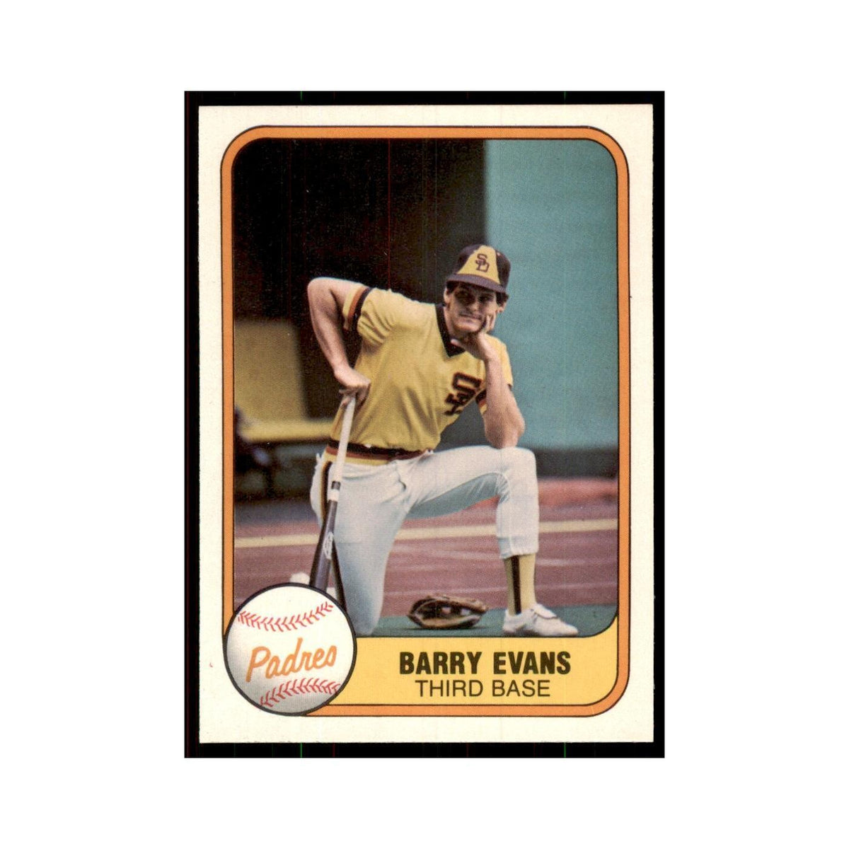 1981 Fleer Barry Evans Baseball Cards #499