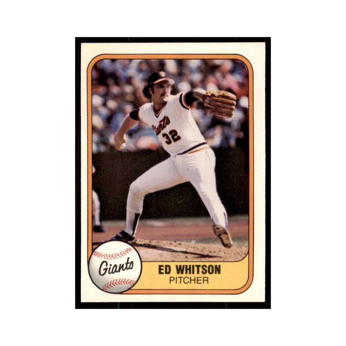 1981 Fleer Ed Whitson Baseball Cards #444