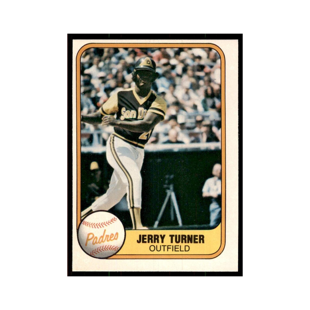 1981 Fleer Jerry Turner Baseball Cards #504