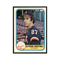 1981 Fleer Alfredo Martinez Baseball Cards #288