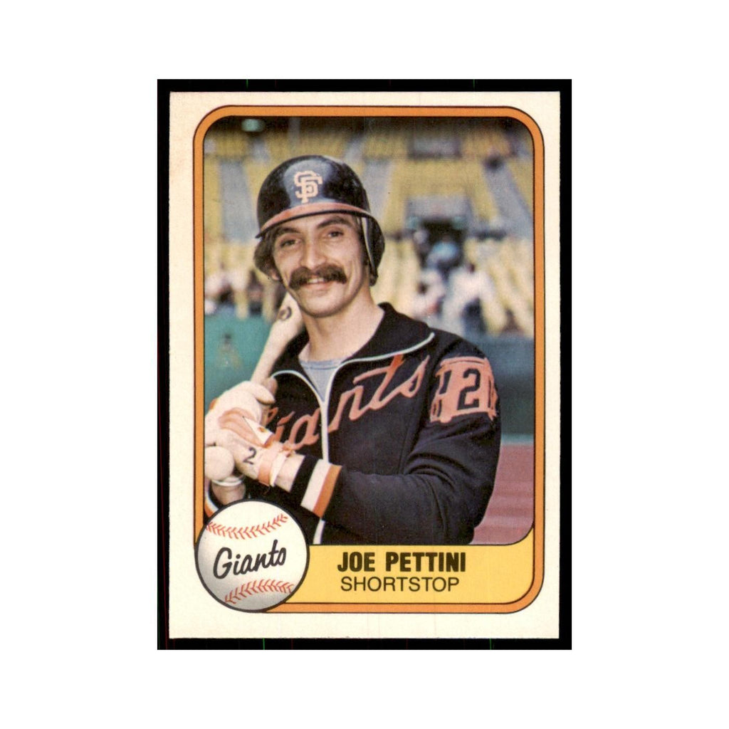 1981 Fleer Joe Pettini Baseball Cards #453