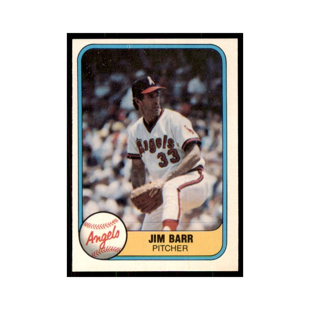 1981 Fleer Jim Barr Baseball Cards #287