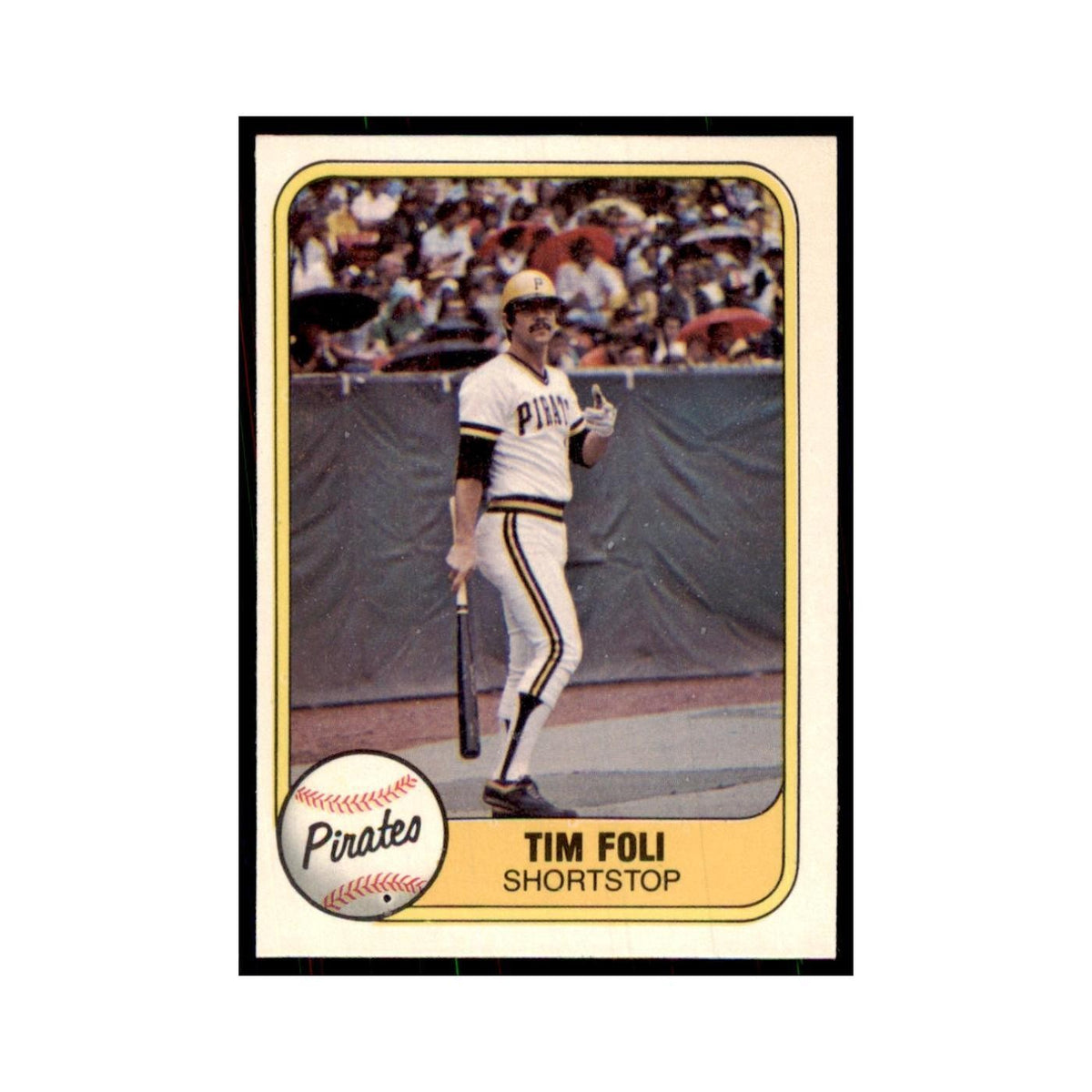 1981 Fleer Tim Foli Baseball Cards #379