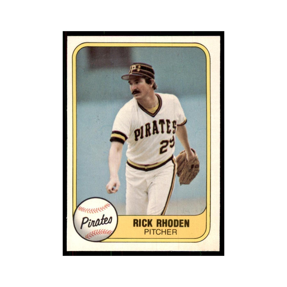1981 Fleer Rick Rhoden Baseball Cards #377