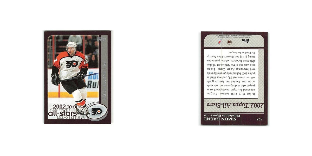Simon Gagne 2002 Topps #325 Philadelphia Flyers Hockey Card NM