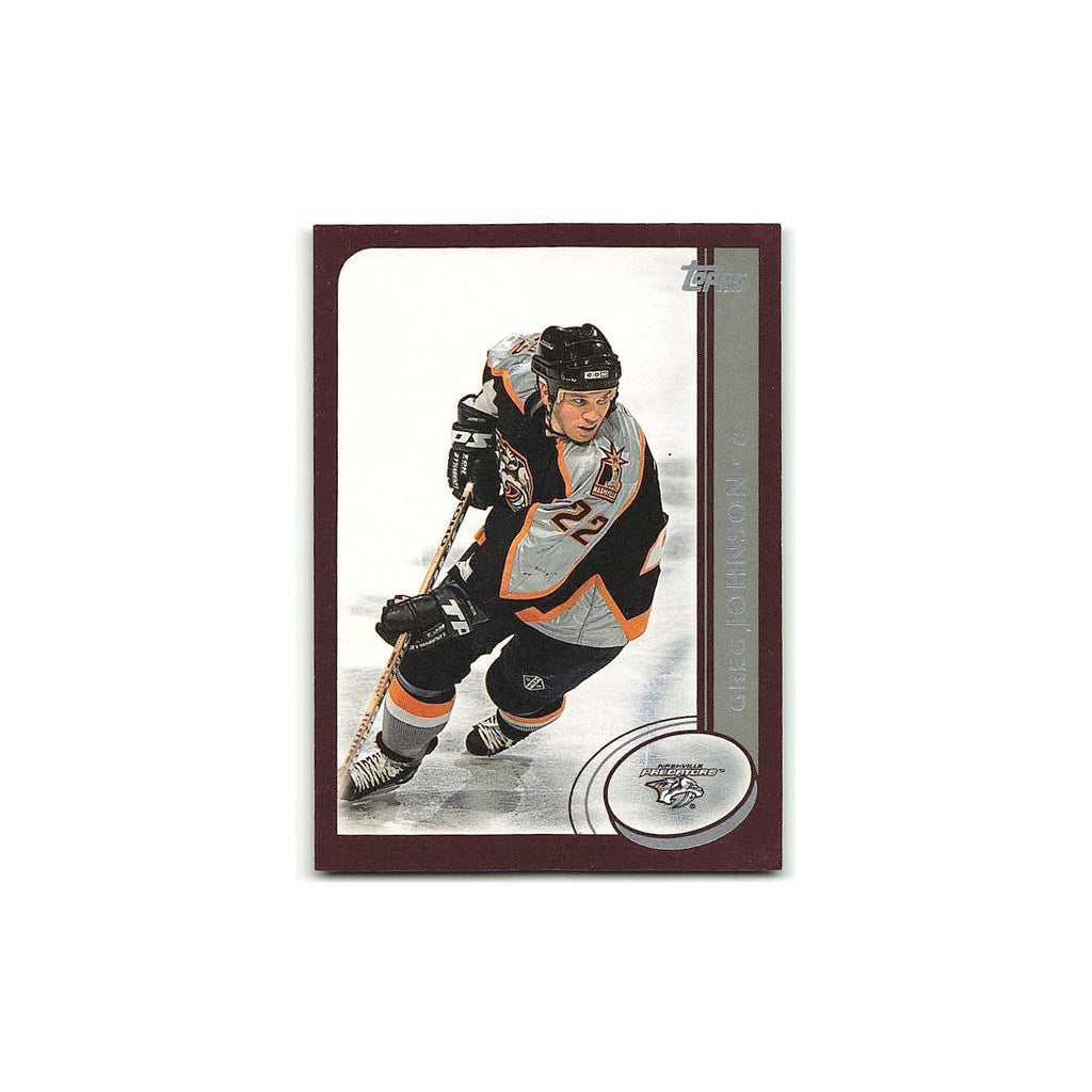 Greg Johnson 2002 Topps #185 Nashville Predators Hockey Card NM