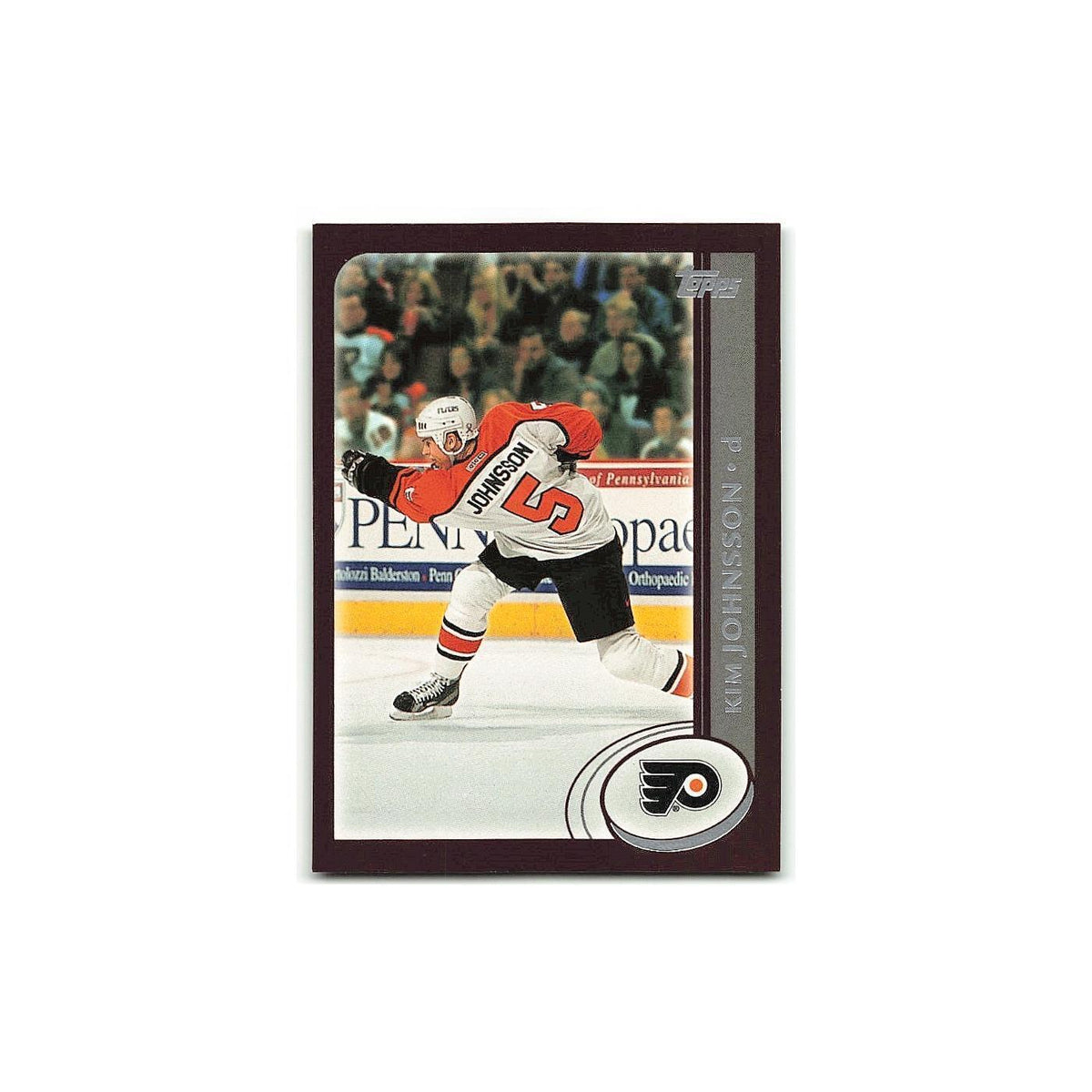 Kim Johnsson 2002 Topps #140 Philadelphia Flyers Hockey Card NM