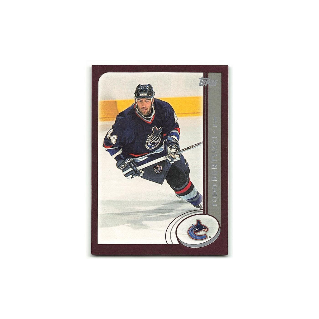 Todd Bertuzzi 2002 Topps #217 Vancouver Canucks Hockey Card NM