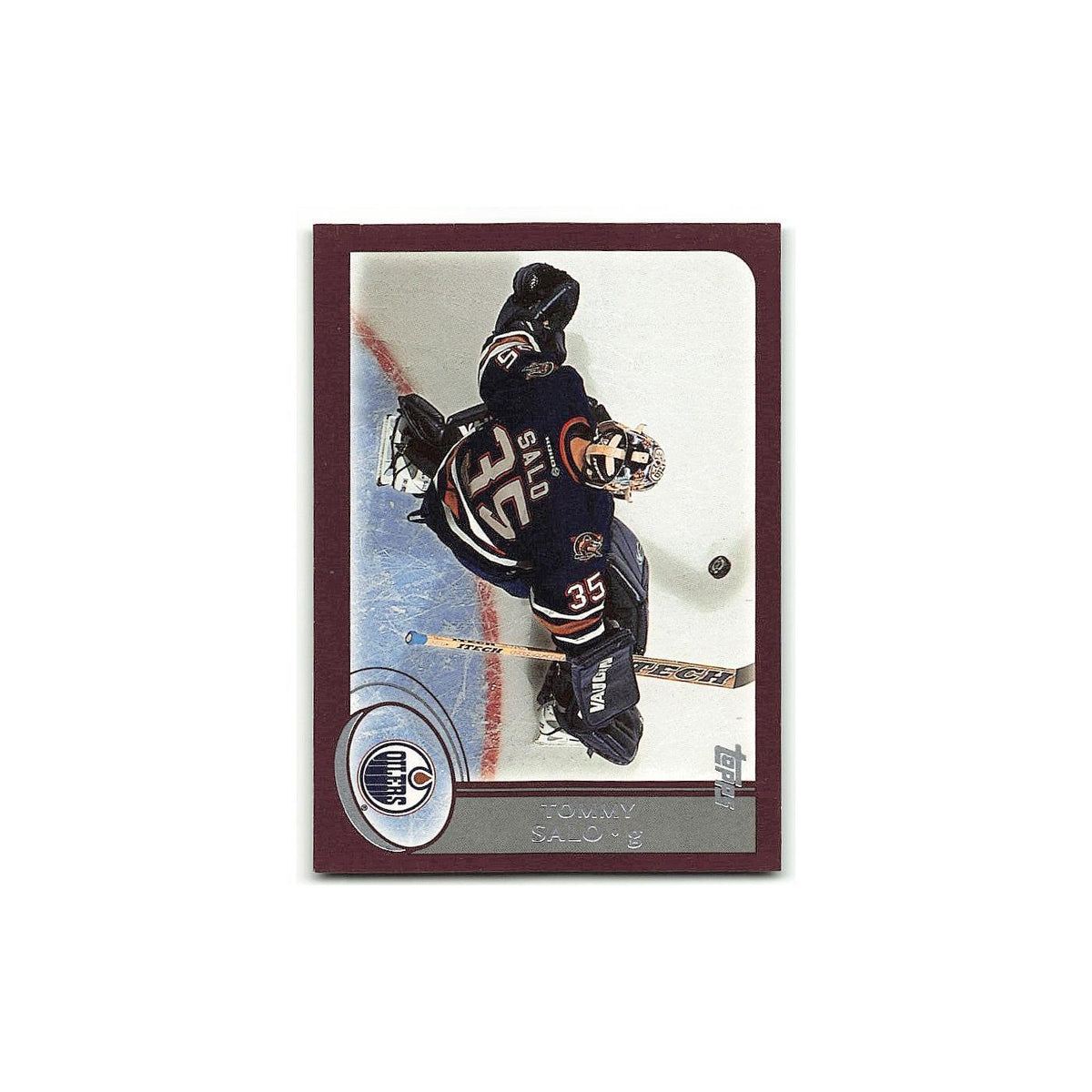 Tommy Salo 2002 Topps #218 Edmonton Oilers Hockey Card NM