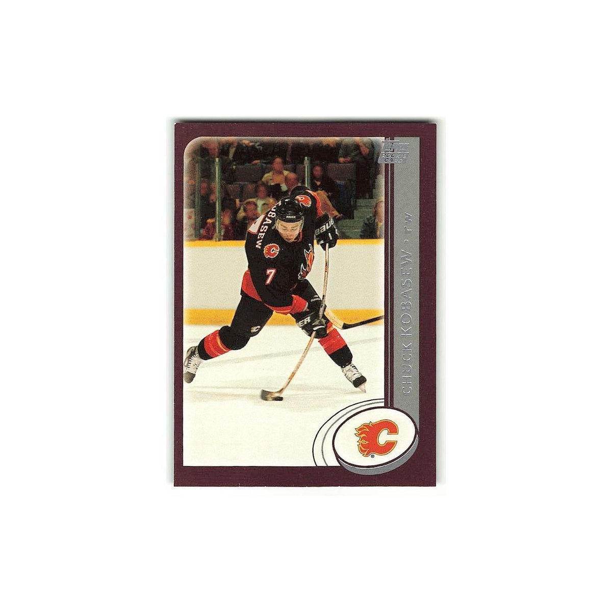 Chuck Kobasew Rookie 2002 Topps #339 Calgary Flames Hockey Card NM