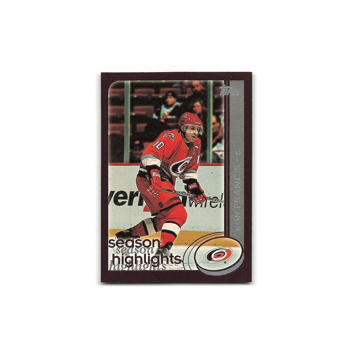 Ron Francis 2002 Topps #315 Carolina Hurricanes Hockey Card NM