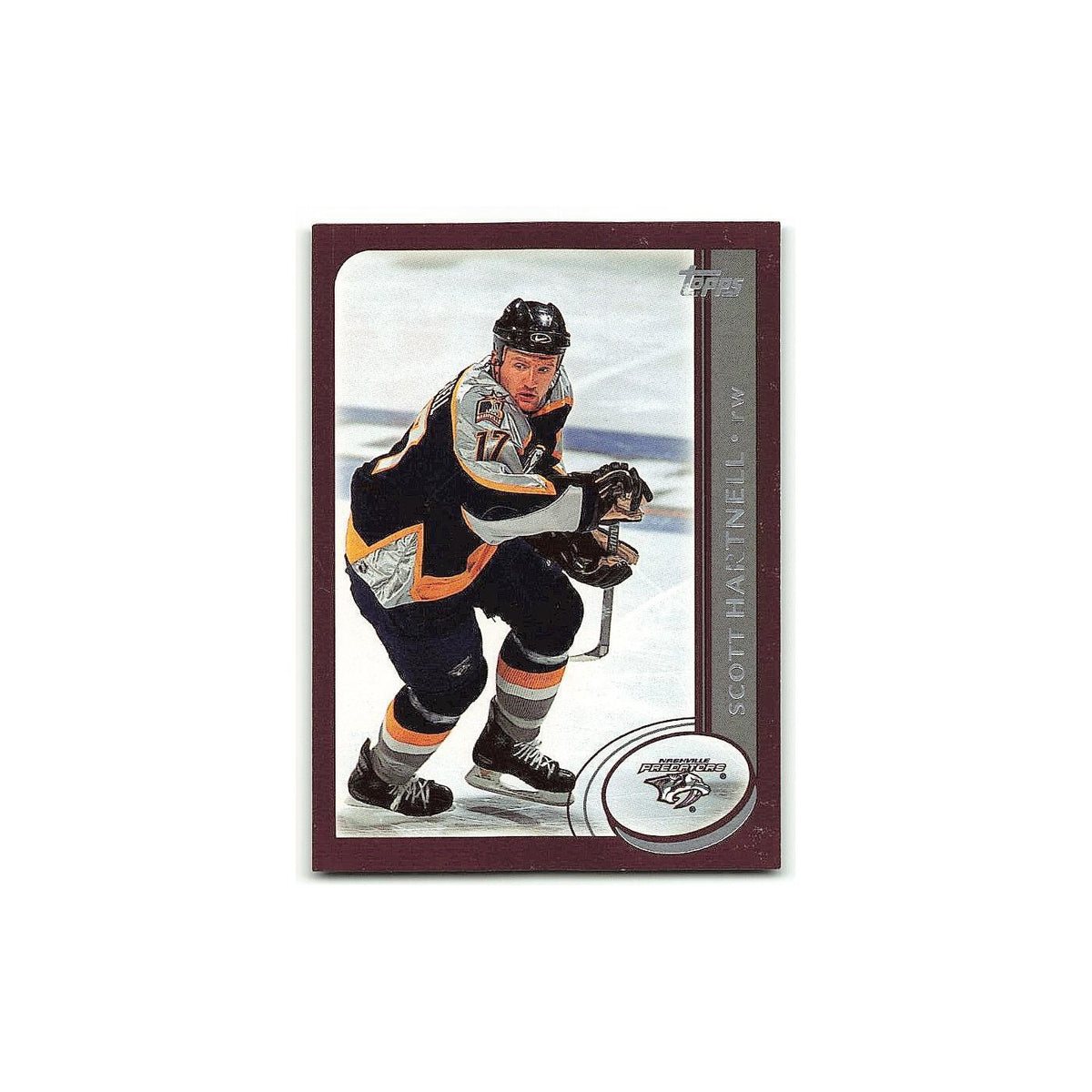 Scott Hartnell 2002 Topps #206 Nashville Predators Hockey Card NM