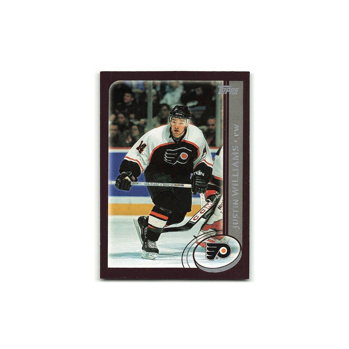 Justin Williams 2002 Topps #184 Philadelphia Flyers Hockey Card NM