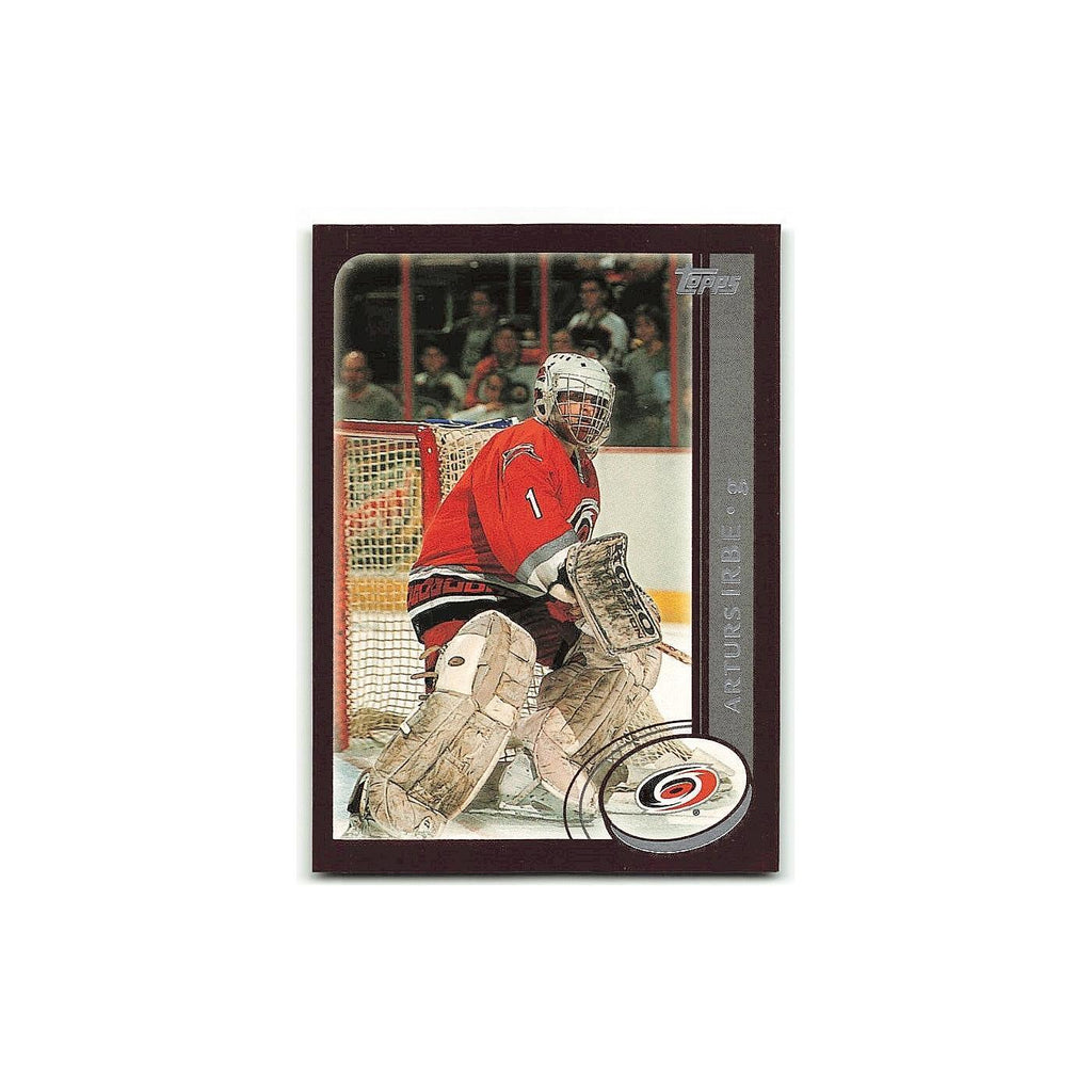 Arturs Irbe 2002 Topps #254 Carolina Hurricanes Hockey Card NM