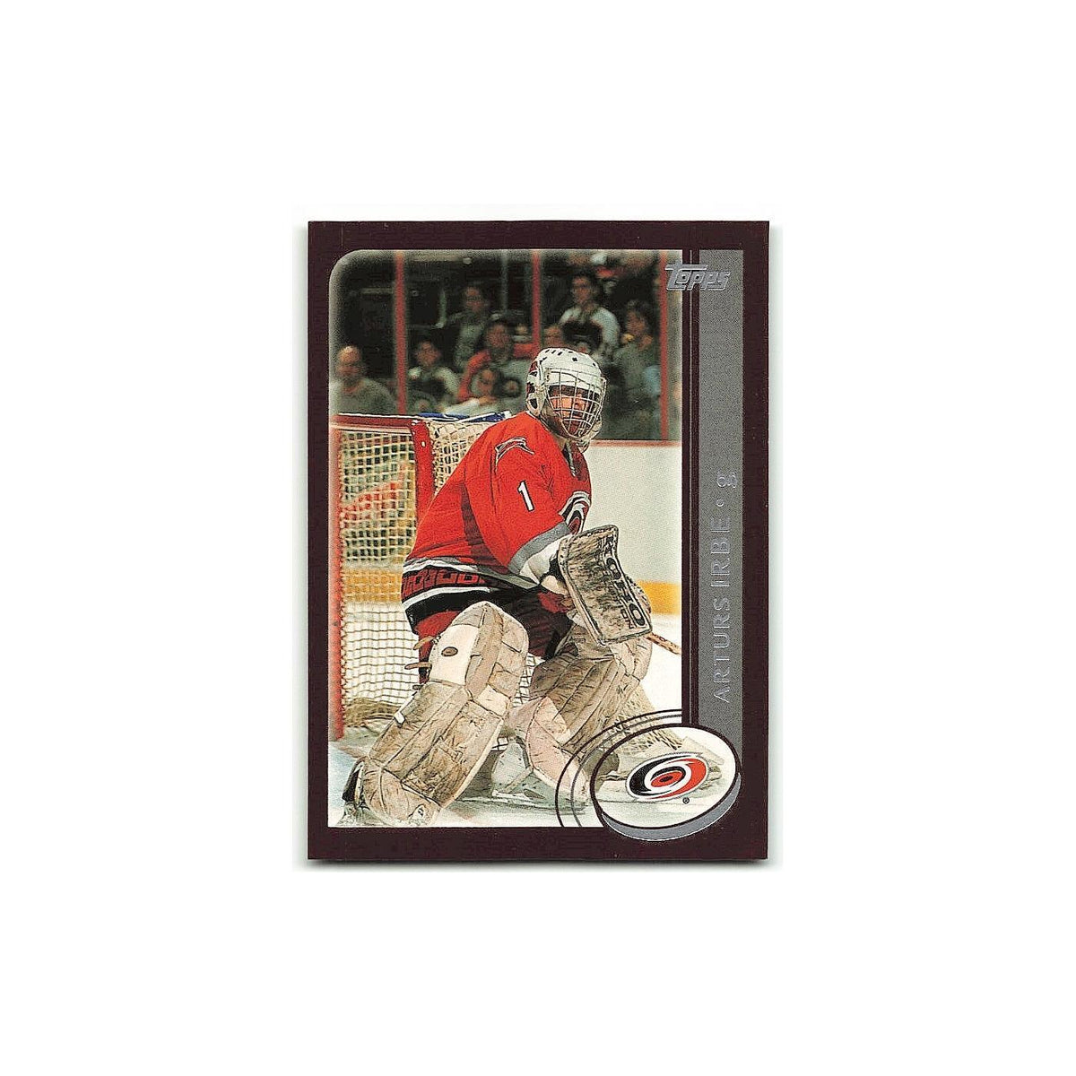 Arturs Irbe 2002 Topps #254 Carolina Hurricanes Hockey Card NM