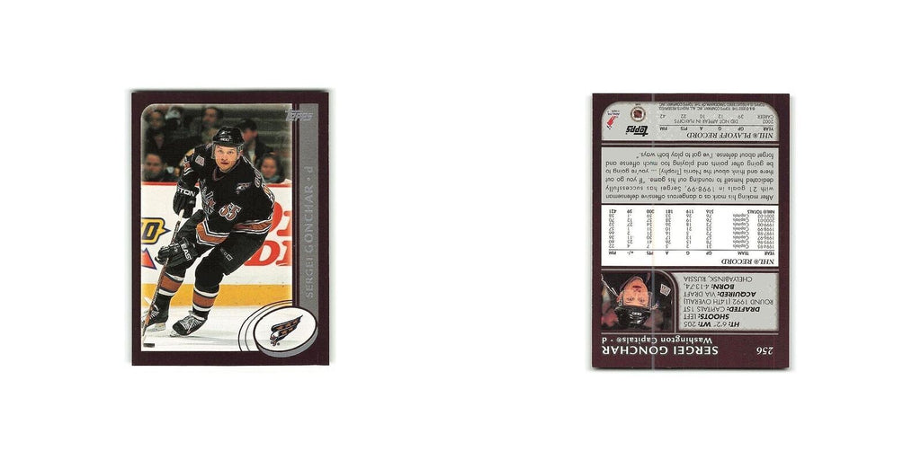 Sergei Gonchar 2002 Topps #256 Washington Capitals Hockey Card NM