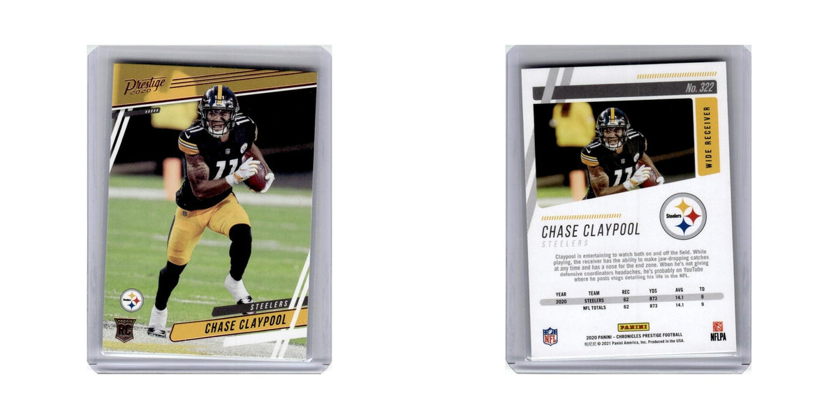 Chase Claypool Rookie 2020 Panini Chronicles Prestige #322 Steelers NM