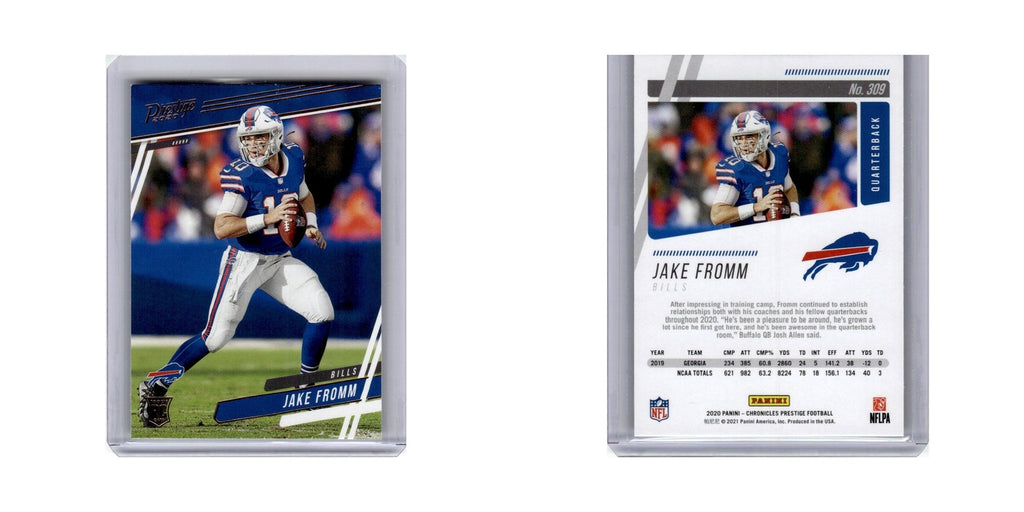 Jake Fromm Rookie 2020 Panini Chronicles Prestige #309 Buffalo Bills NM