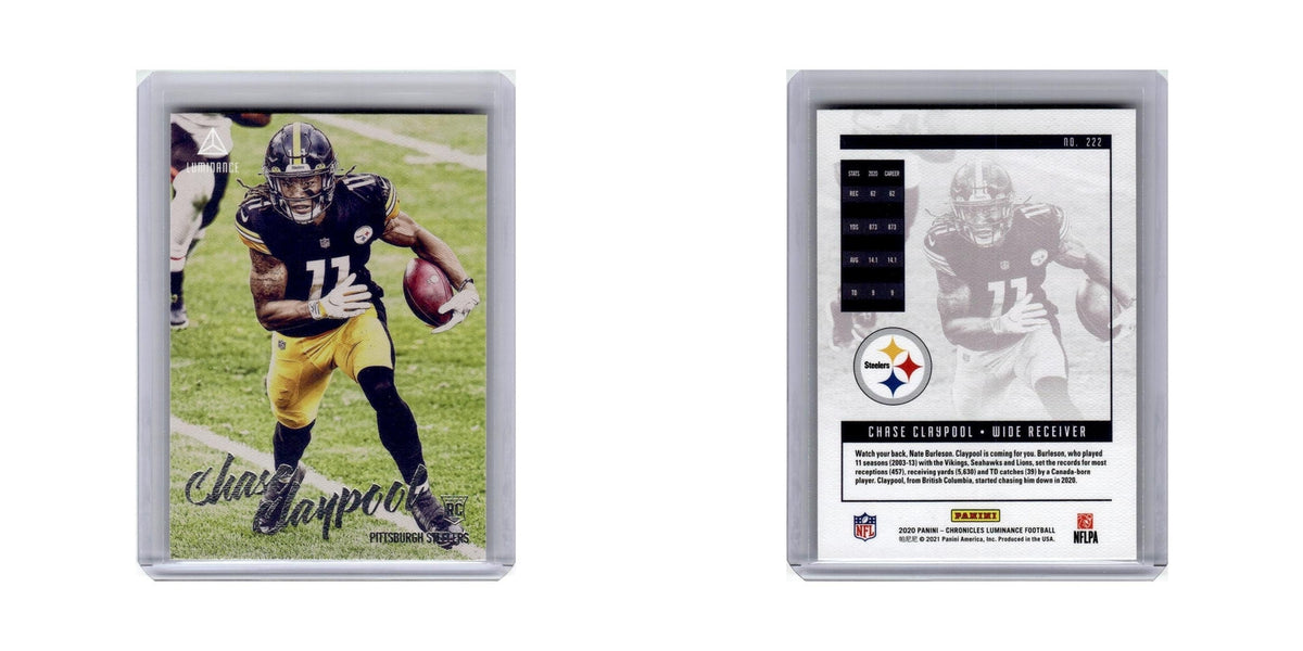 Chase Claypool Rookie 2020 Panini Chronicles Luminance #222 Steelers NM