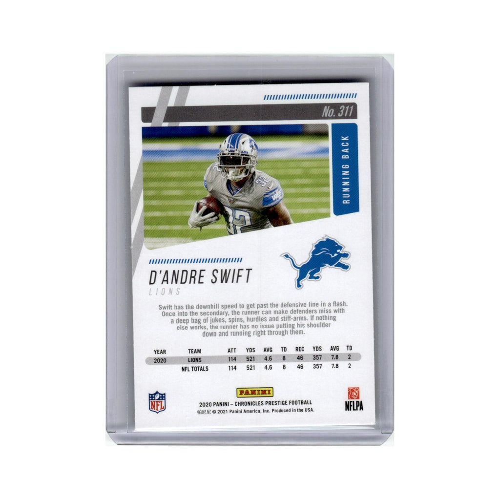 D'Andre Swift Rookie 2020 Panini Chronicles Prestige #311 Detroit Lions NM