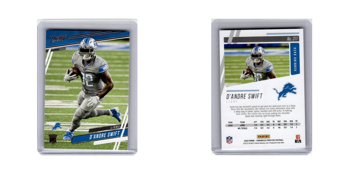D'Andre Swift Rookie 2020 Panini Chronicles Prestige #311 Detroit Lions NM