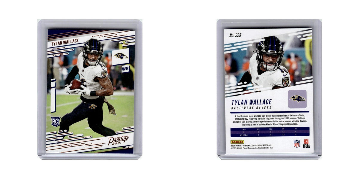 Tylan Wallace Rookie 2021 Panini Prestige #225 Baltimore Ravens Football Card NM