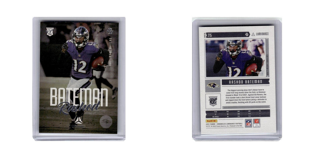 Rashod Bateman Rookie 2021 Panini Chronicles Luminance #215 Baltimore Ravens NM