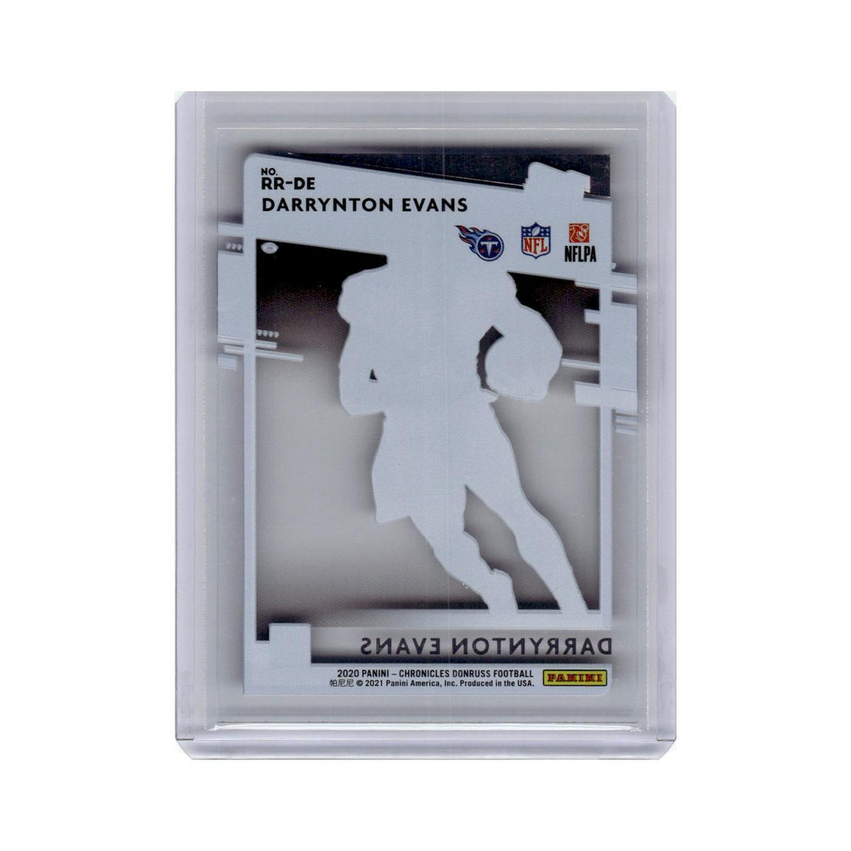 Darrynton Evans 2020 Donruss Clearly Rated Rookie #RR-DE Tennessee Titans NM