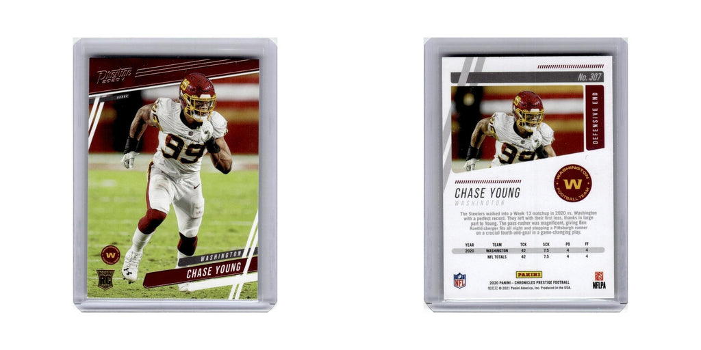 Chase Young Rookie 2020 Panini Chronicles Prestige #307 Washington NM