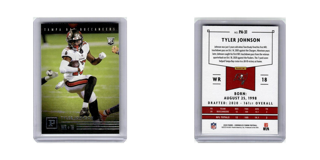 Tyler Johnson Rookie 2020 Panini Chronicles #PA-31 Tampa Bay Buccaneers NM