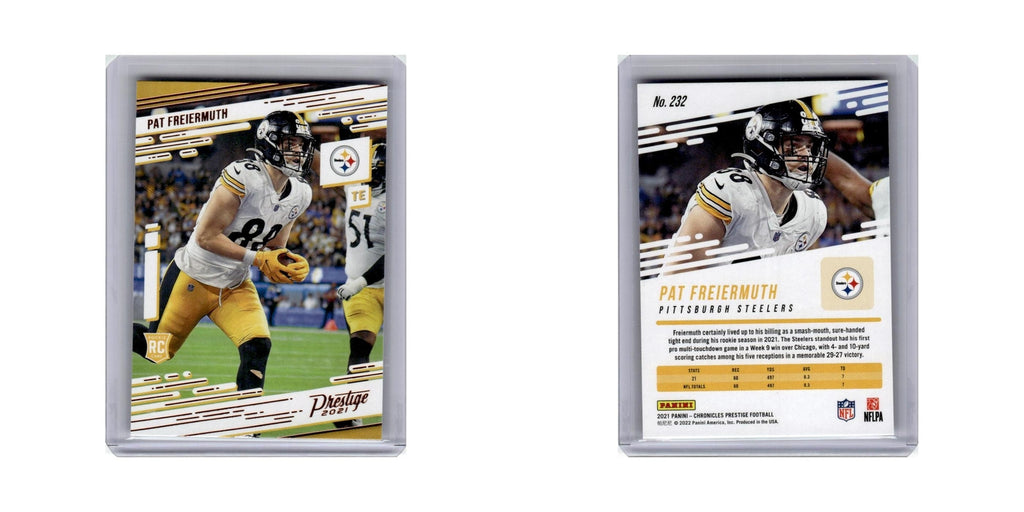 Pat Freiermuth Rookie 2021 Panini Prestige #232 Pittsburgh Steelers NM