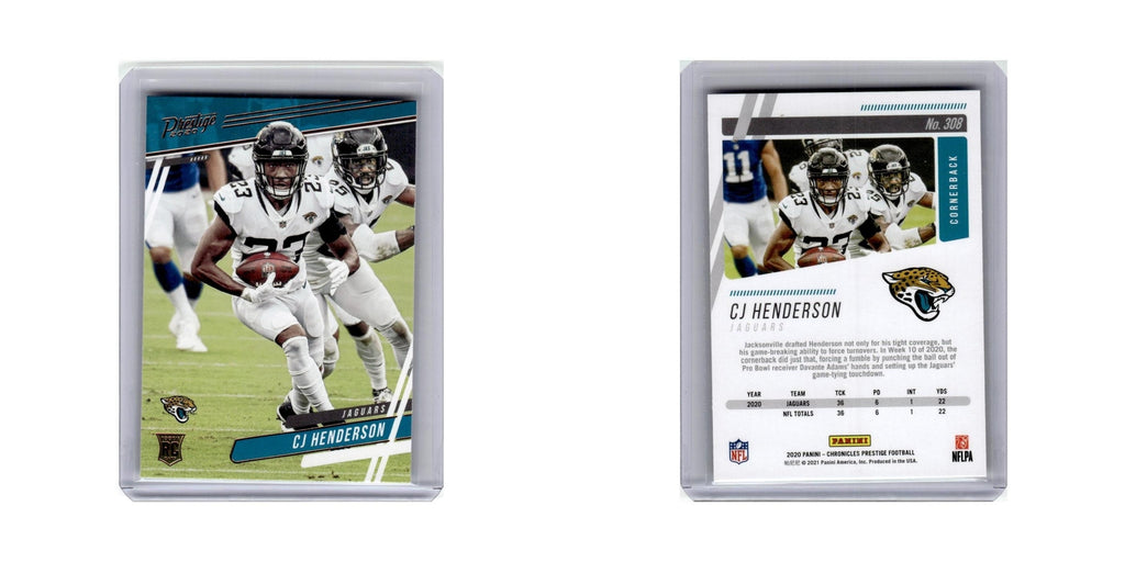 CJ Henderson Rookie 2020 Panini Chronicles Prestige #308 Jacksonville Jaguars NM