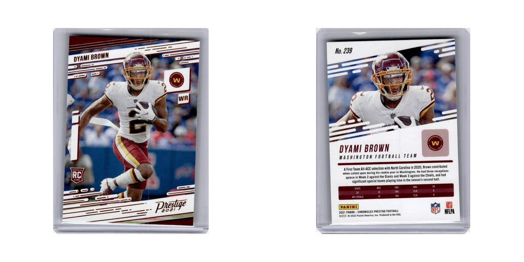 Dyami Brown Rookie 2021 Panini Prestige #239 Washington Football Card NM