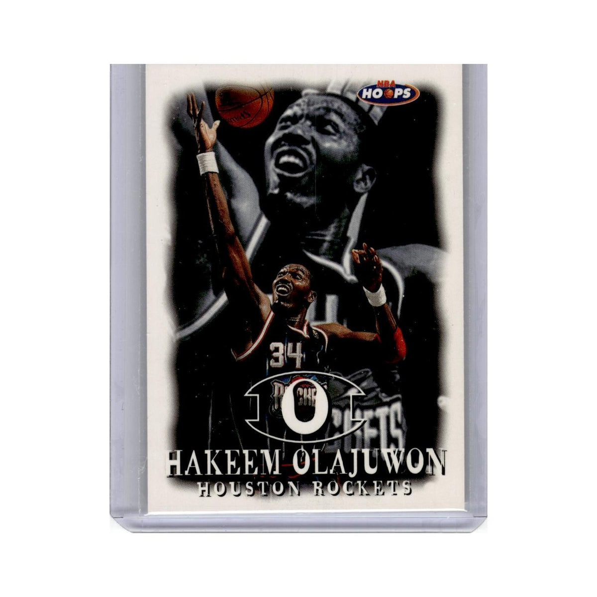 Hakeem Olajuwon 1998 Hoops #129 Houston Rockets Basketball Card NM