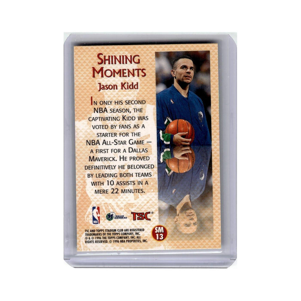 Jason Kidd 1996 Stadium Club Shining Moments #SM13 Dallas Mavericks NM