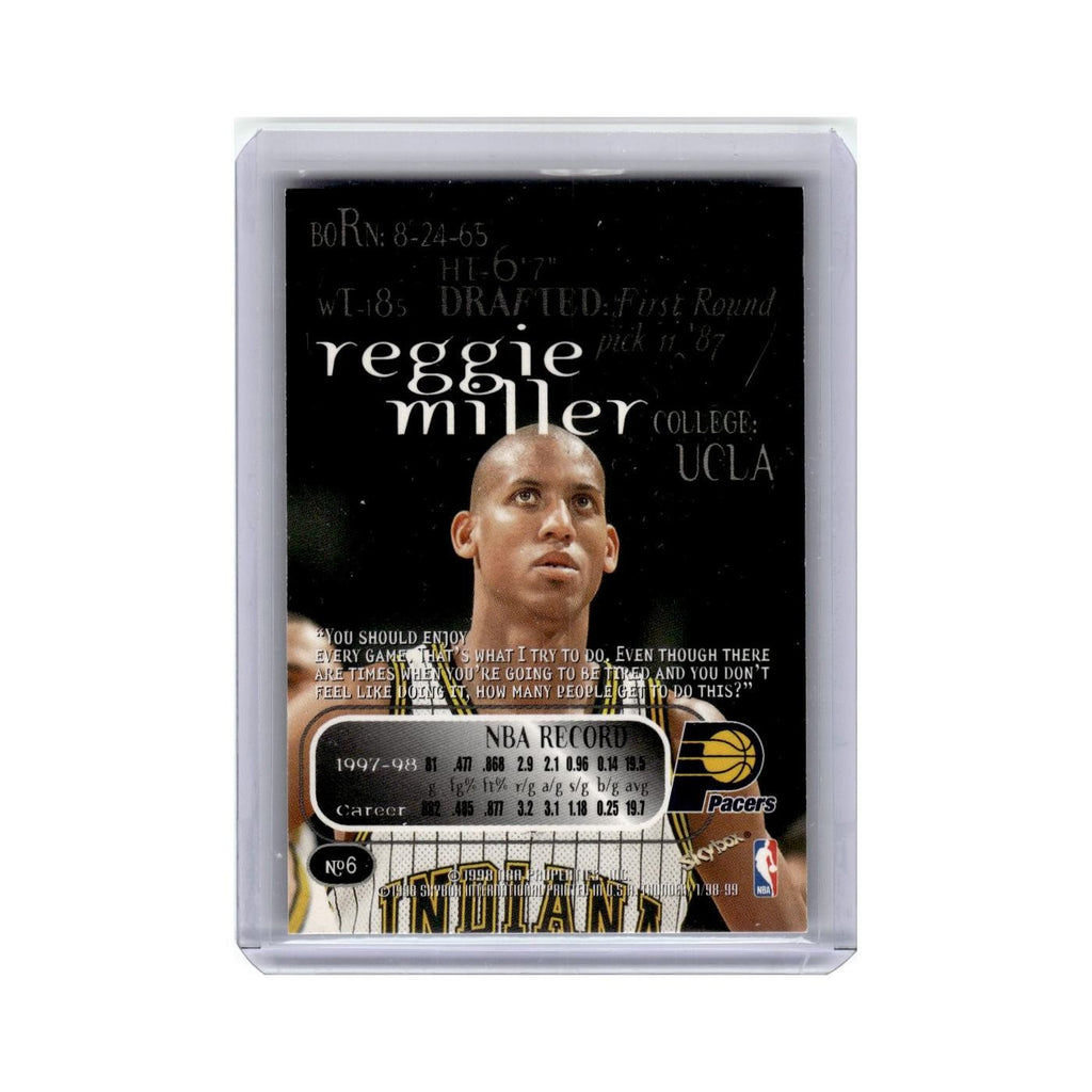 Reggie Miller 1998 Skybox Thunder #6 Indiana Pacers Basketball Card NM