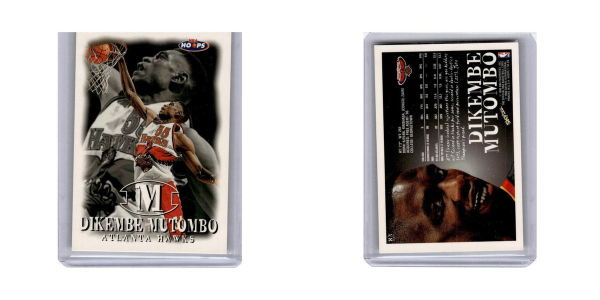 Dikembe Mutombo 1998 NBA Hoops #83 Atlanta Hawks Basketball Card NM