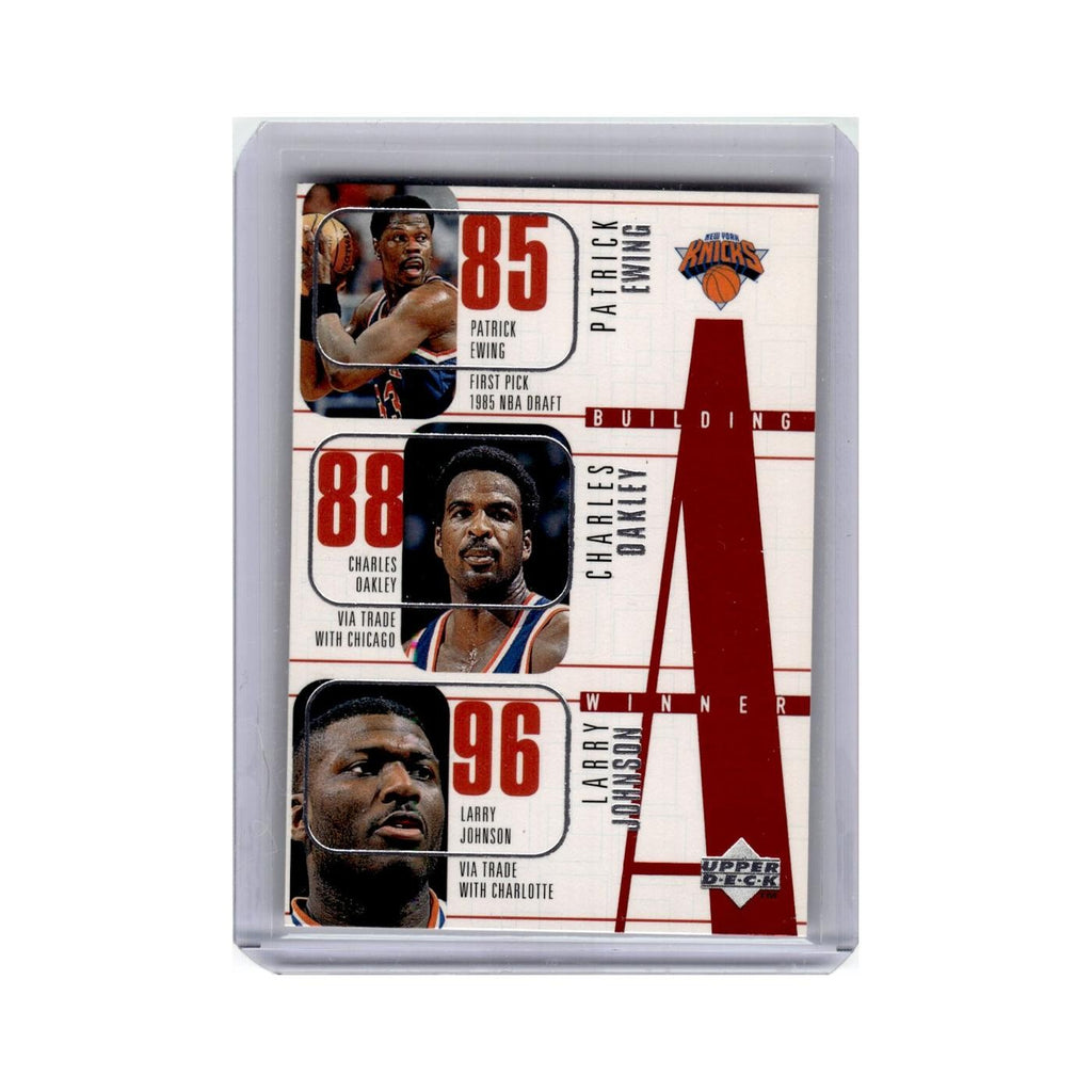 Patrick Ewing Charles Oakley Larry Johnson 1996 Upper Deck #153 Knicks NM