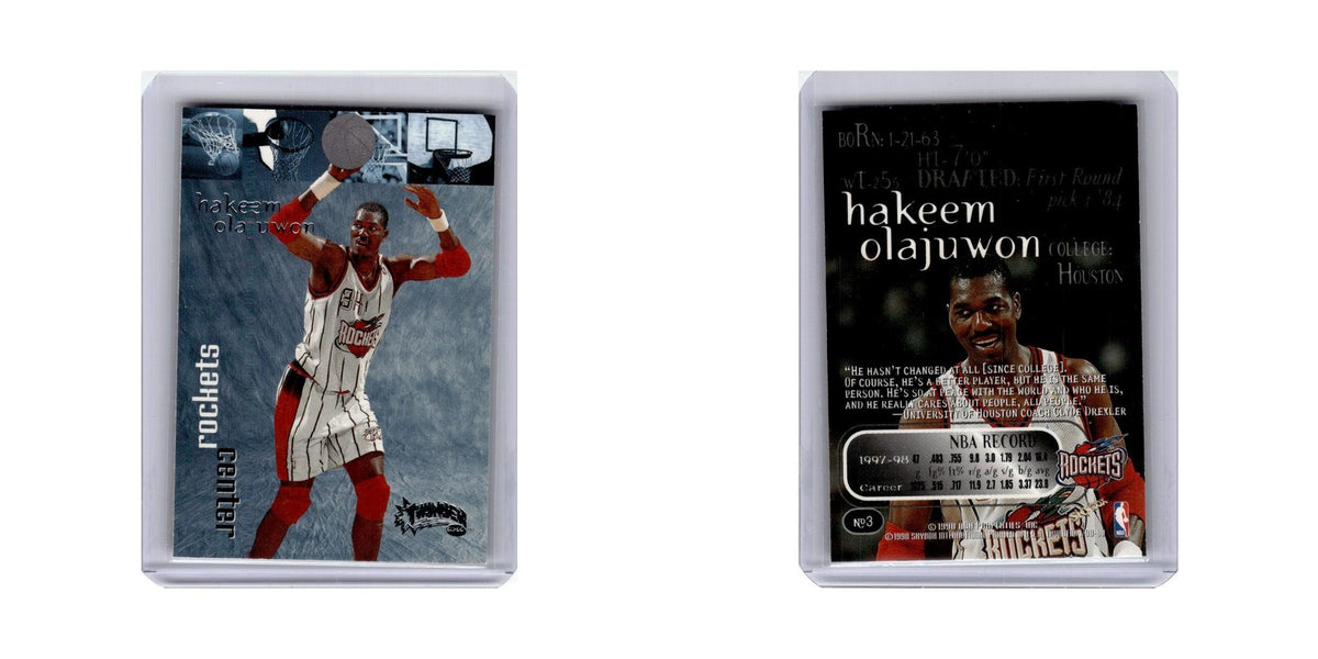Hakeem Olajuwon 1998 Skybox Thunder #3 Houston Rockets Basketball Card NM