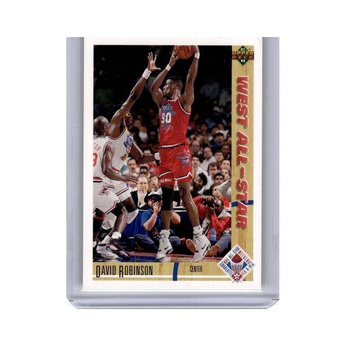 David Robinson 1991 Upper Deck #58 San Antonio Spurs Basketball Card NM