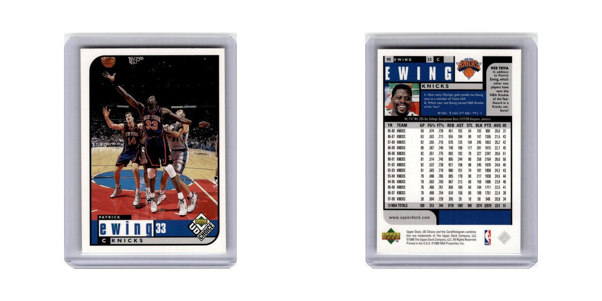 Patrick Ewing 1998 UD Choice #95 New York Knicks Basketball Card NM