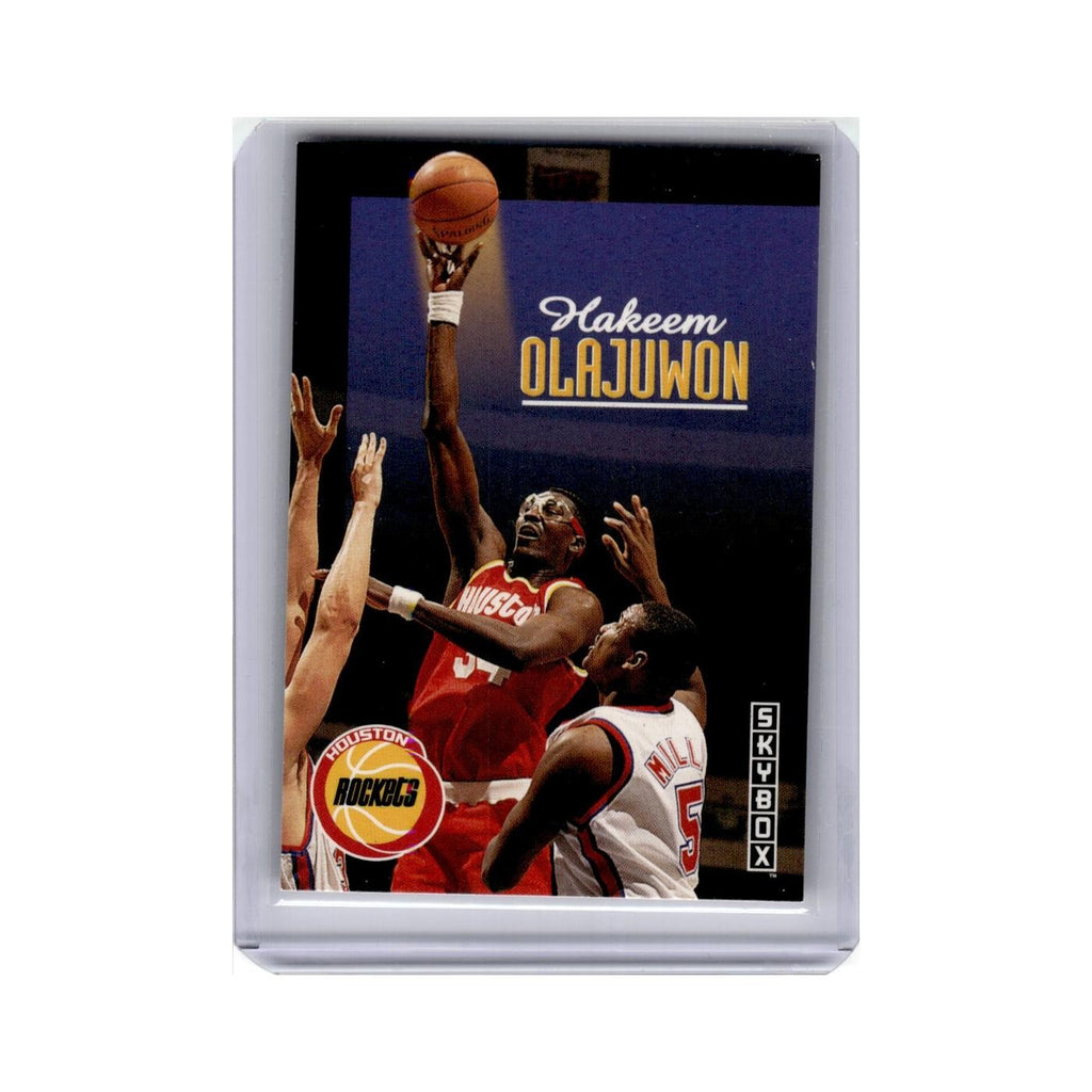 Hakeem Olajuwon 1992 SkyBox #90 Houston Rockets Basketball Card NM