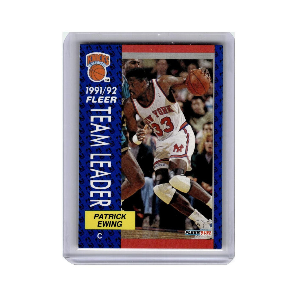 Patrick Ewing 1991 Fleer #389 New York Knicks Basketball Card NM