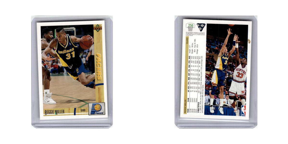Reggie Miller 1991 Upper Deck #256 Indiana Pacers Basketball Card NM