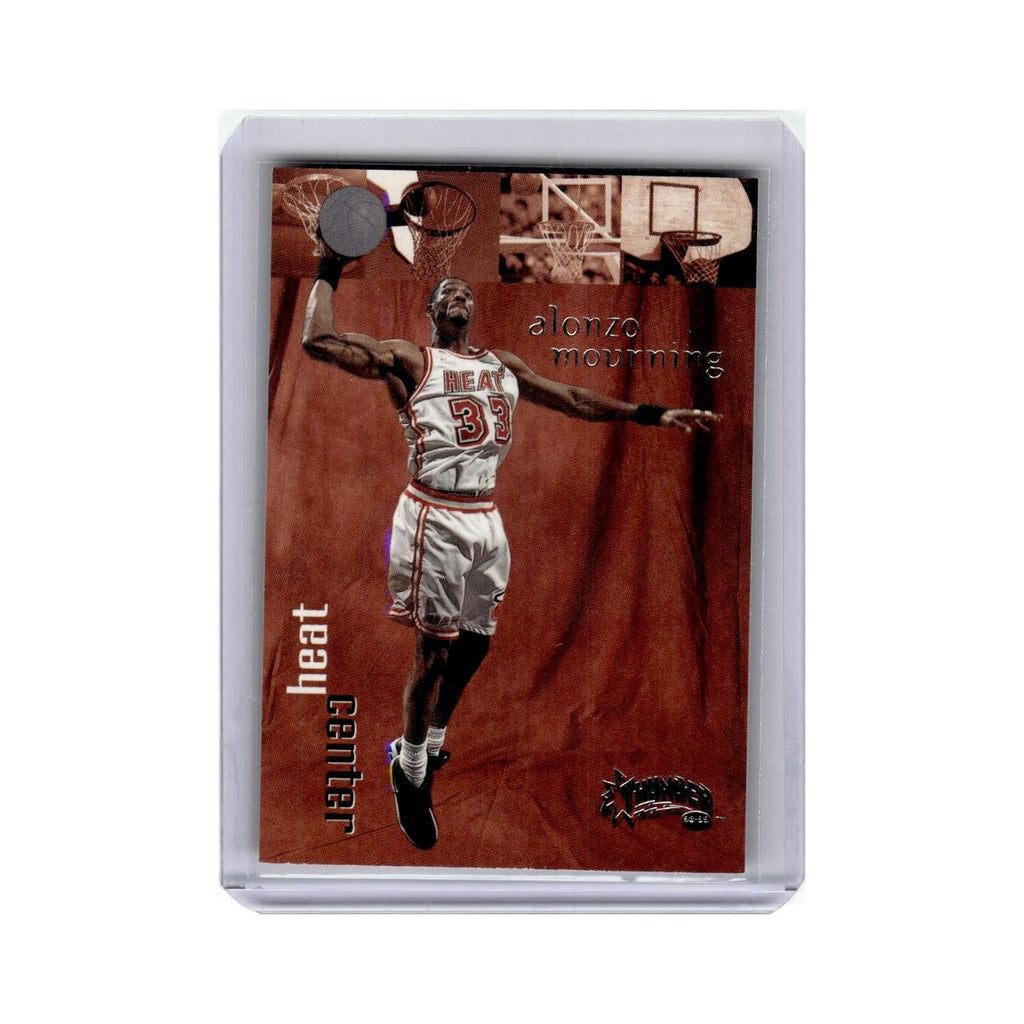 Alonzo Mourning 1998 Skybox Thunder #5 Miami Heat Basketball Card NM