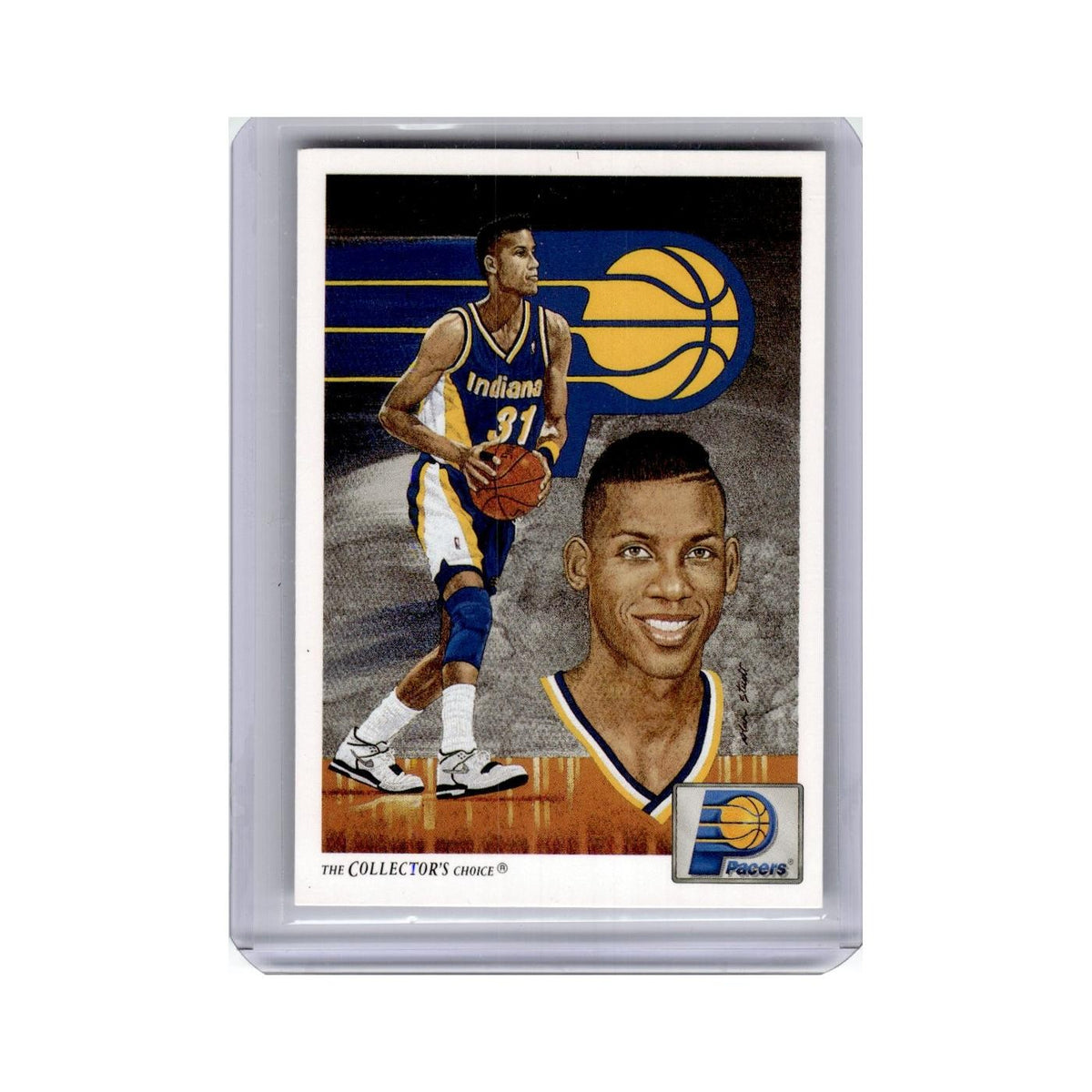 Reggie Miller 1991 Upper Deck #90 Indiana Pacers Basketball Card NM