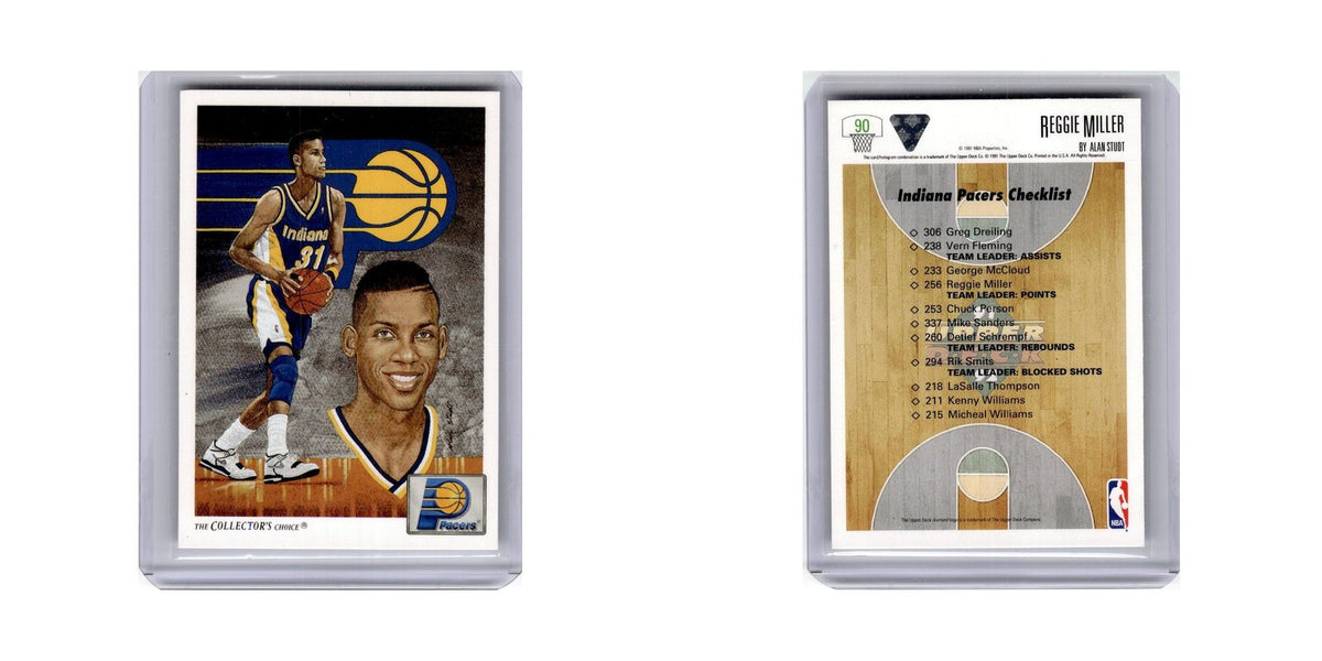 Reggie Miller 1991 Upper Deck #90 Indiana Pacers Basketball Card NM