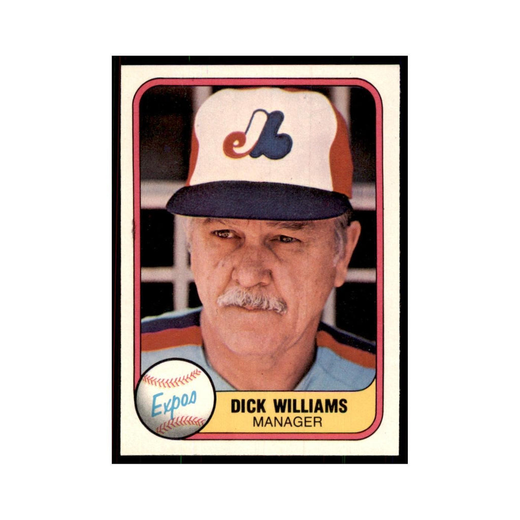 1981 Fleer Dick Williams Baseball Cards #149