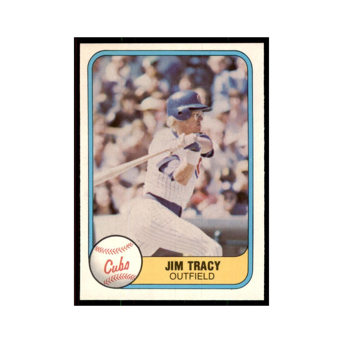 1981 Fleer Jim Tracy Baseball Cards #308